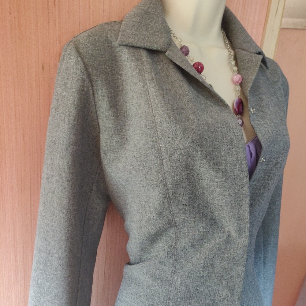 New York & Company Size S Women's Blazer in Grey